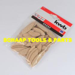 Houtverbindingsplaat lamellen Type  0 maat 47 x 15 x 4 mm per 50 verpakt | 029-100